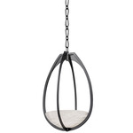 Lloyd Pendant - Black Nickel / Alabaster