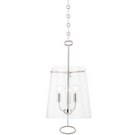 James Pendant - Polished Nickel / Clear