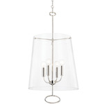 James Pendant - Polished Nickel / Clear