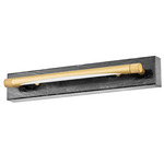 Hayden Wall Sconce - Aged Brass/ Black Marble / White