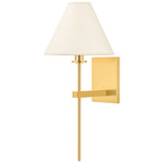 Graham Wall Sconce - Aged Brass / White
