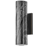 Predock Wall Sconce - Black Brass / Black Marble