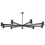 Predock Chandelier - Black Brass / Black Marble