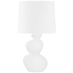 Kingsley Table Lamp - White / White
