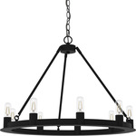 Saddlewood Chandelier - Natural Iron