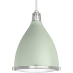 Bluff View Pendant - Brushed Nickel / Soft Sage