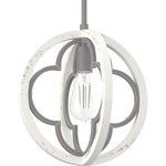 Gablecrest Convertible Pendant - Painted Concrete / Rustic White