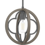 Gablecrest Convertible Pendant - Rustic Iron / French Oak