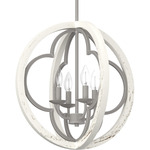 Gablecrest Pendant - Painted Concrete / Rustic White