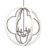 Gablecrest Pendant - Painted Concrete / Rustic White
