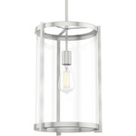 Astwood Pendant - Brushed Nickel / Clear
