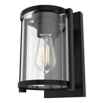 Astwood Wall Sconce - Matte Black / Clear