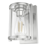 Astwood Wall Sconce - Brushed Nickel / Clear
