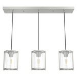 Astwood Linear Pendant - Brushed Nickel / Clear