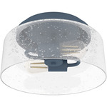 Hartland Ceiling Light - Indigo Blue / Clear Seeded