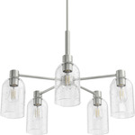 Lochemeade Chandelier - Brushed Nickel / Seeded