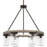 Devon Park Chandelier - Onyx Bengal / Clear