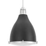 Bluff View Pendant - Brushed Nickel / Flat Matte Black