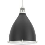 Bluff View Pendant - Brushed Nickel / Flat Matte Black