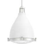 Bluff View Pendant - Brushed Nickel / Fresh White