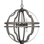 Stone Creek Pendant - Noble Bronze / White Washed Oak
