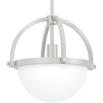 Wedgefield Pendant - Brushed Nickel / Frosted