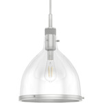 Van Nuys Pendant - Brushed Nickel / Clear