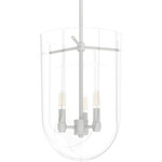 Sacha Pendant - Brushed Nickel / Clear