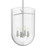 Sacha Pendant - Brushed Nickel / Clear