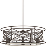 Langwood Chandelier - Onyx Bengal / Barnwood