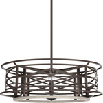 Langwood Chandelier - Onyx Bengal / Barnwood