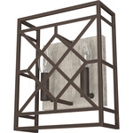 Langwood Wall Sconce - Onyx Bengal / Barnwood