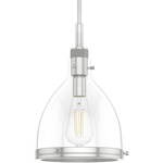 Van Nuys Pendant - Brushed Nickel / Clear