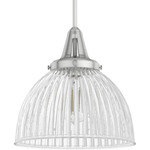 Cypress Grove Pendant - Brushed Nickel / Clear