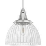 Cypress Grove Pendant - Brushed Nickel / Clear