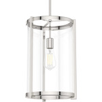 Astwood Pendant - Polished Nickel / Clear