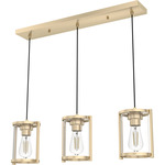 Astwood Linear Pendant - Alturas Gold / Clear