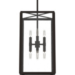 Felippe Pendant - Onyx Bengal / Clear Seeded