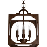 Highland Hill Pendant - Textured Rust