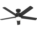 Anorak Outdoor Ceiling Fan with Light - Matte Black / Matte Black