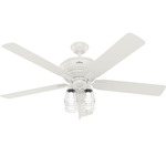 Grantham Ceiling Fan with Light - Fresh White / Fresh White