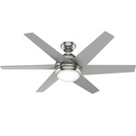 Sotto Ceiling Fan with Light - Brushed Nickel / Matte Nickel