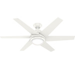 Sotto Ceiling Fan with Light - Fresh White / Fresh White