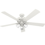 Crestfield Ceiling Fan with Light - Fresh White / Fresh White
