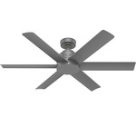 Kennicott Outdoor Ceiling Fan - Matte Silver / Matte Silver