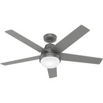 Aerodyne Smart Ceiling Fan with Light - Matte Silver / Matte Silver