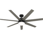 Phenomenon Smart Ceiling Fan with Light - Matte Black / Dark Gray Oak