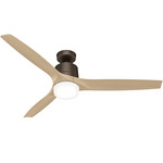 Neuron Smart Ceiling Fan with Light - Metallic Chocolate / Brushed Alder