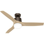 Neuron Smart Ceiling Fan with Light - Metallic Chocolate / Brushed Alder