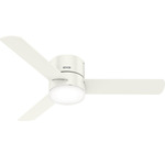 Minimus Ceiling Fan with Light - Fresh White / Fresh White / Natural Wood